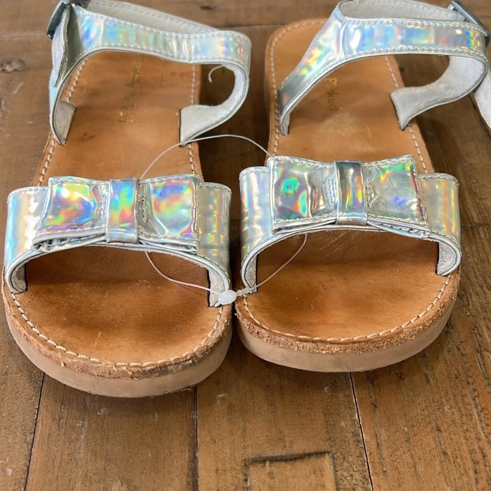 Freshly picked Holographic Sandals with Bow